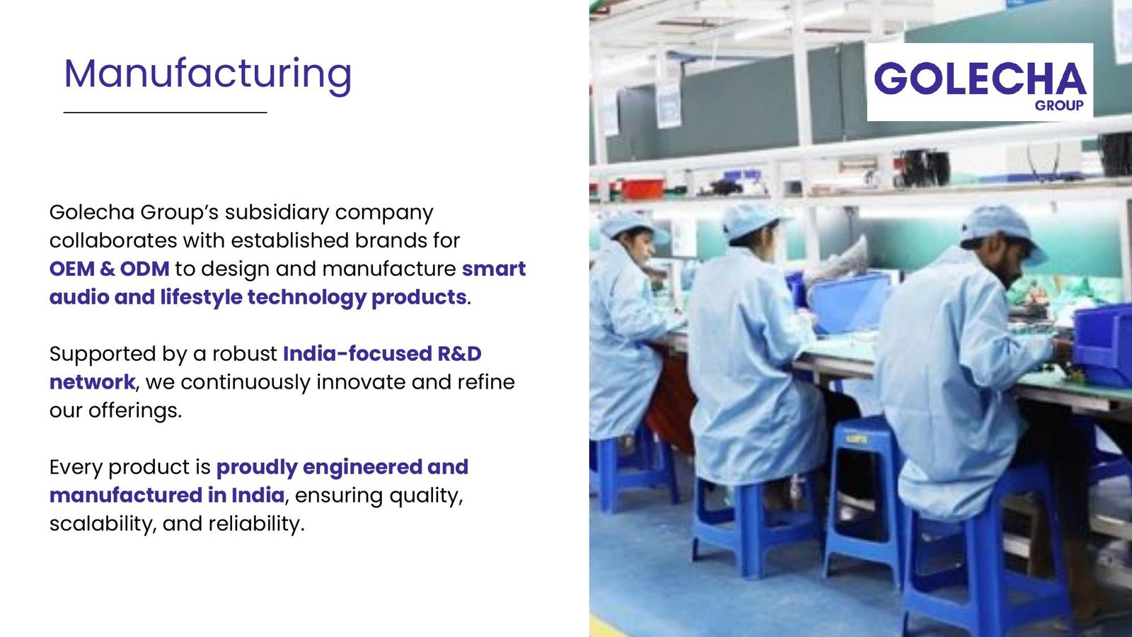 Manufacturing